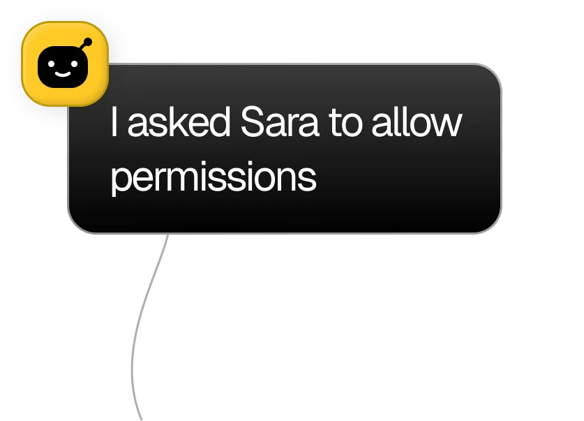 Assistant permission request