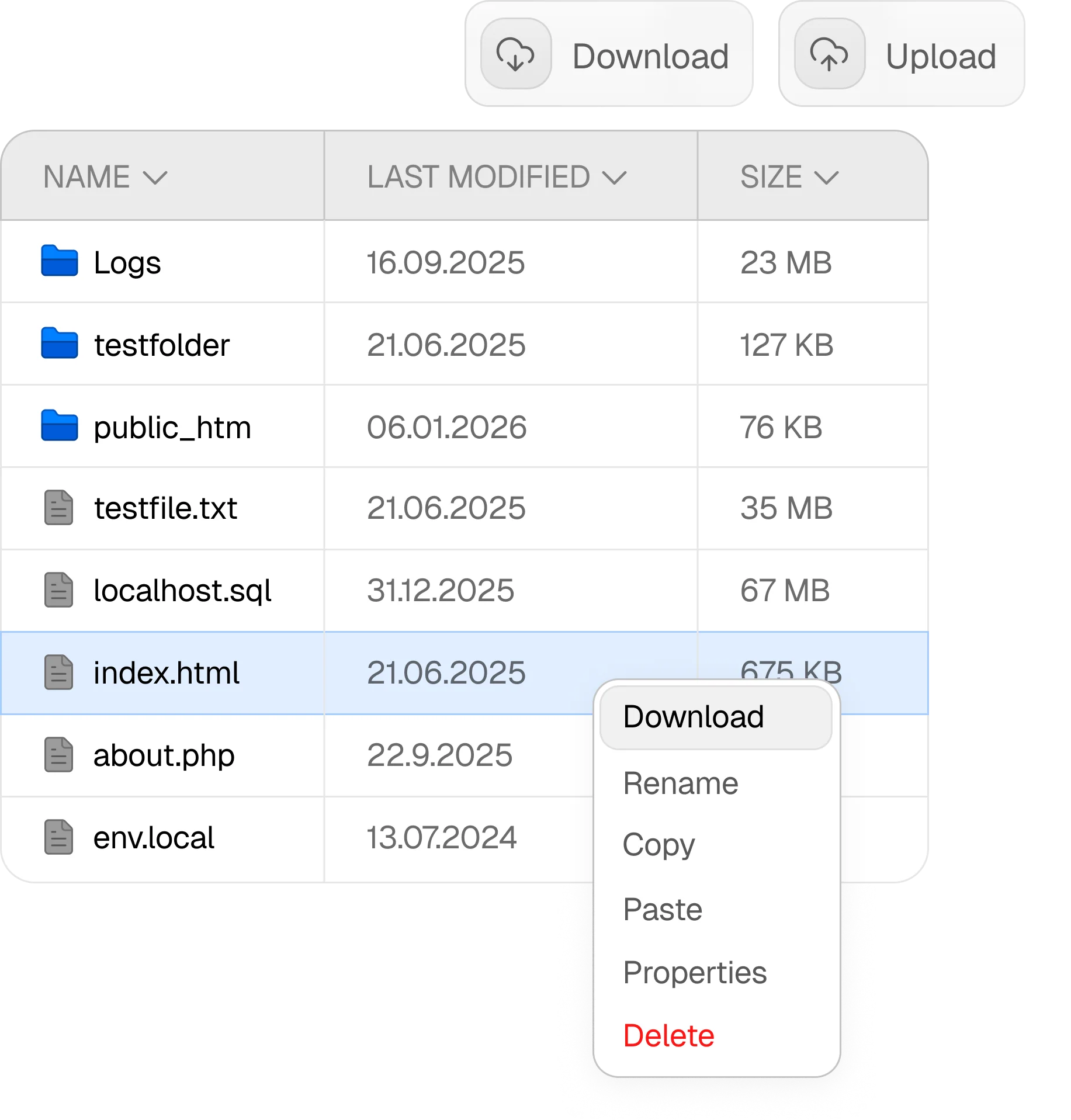 Shared file